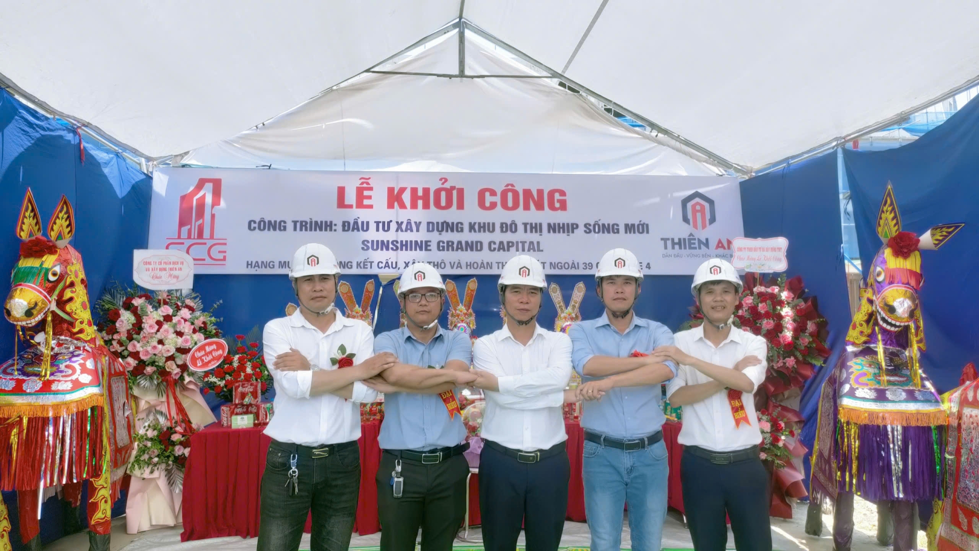 THIÊN AN KHỞI CÔNG HẠNG MỤC ZONE 4 – SUNSHINE GRAND CAPITAL, KHẲNG ĐỊNH NĂNG LỰC THI CÔNG TẠI DỰ ÁN QUY MÔ