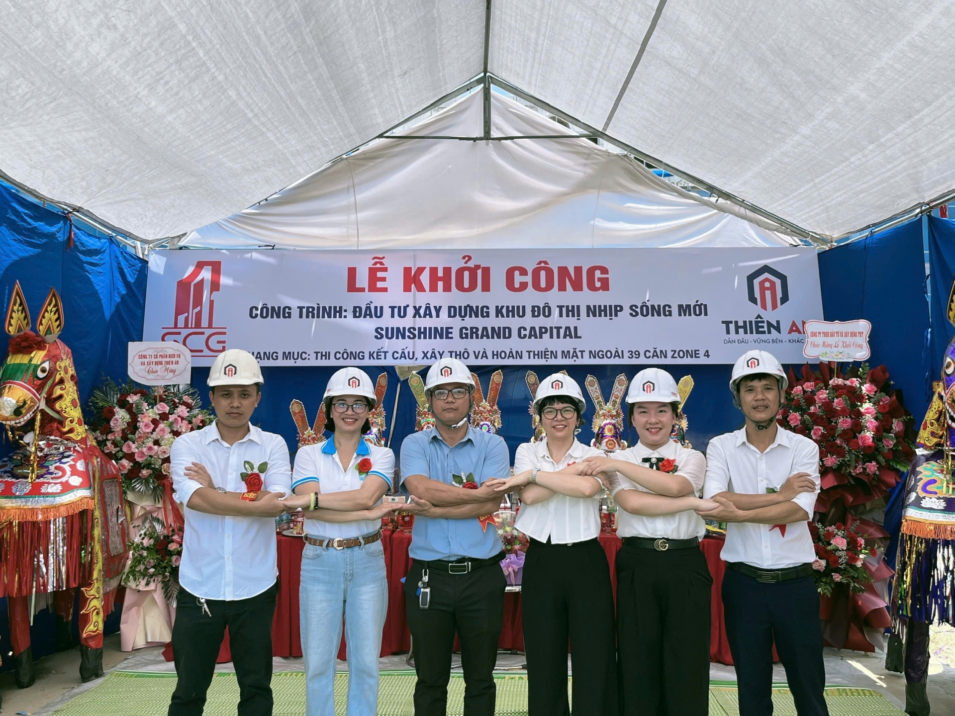 THIÊN AN KHỞI CÔNG HẠNG MỤC ZONE 4 – SUNSHINE GRAND CAPITAL, KHẲNG ĐỊNH NĂNG LỰC THI CÔNG TẠI DỰ ÁN QUY MÔ