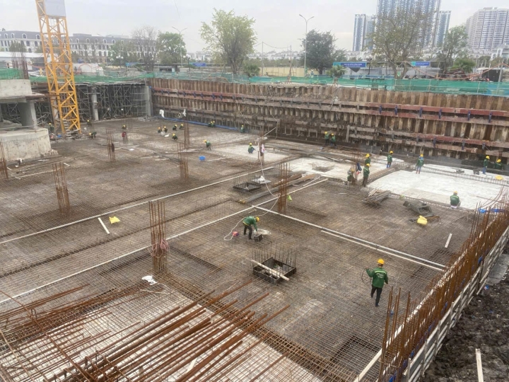Công trình: Thi công và hoàn thành công tác kết cấu hầm của cụm 1 cho dự án Các công trình tại ô đất ký hiệu B6-CT02 (50% Cluster 1)