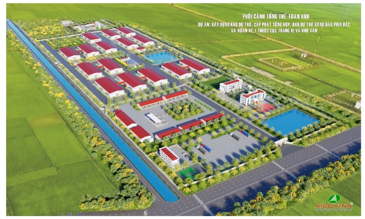 Công trình: Xây dựng Kho dự trữ, cấp phát tổng hợp, Kho dự trữ xăng dầu phía Bắc và Đoàn xe I thuộc Cục Trang bị và kho vận